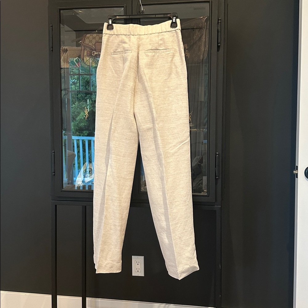 Aritzia Linen Cream Limitless Pant. New, never worn. - Picture 3 of 4